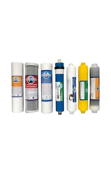 Su Arıtma Açık Cihaz Çift Sedimentli Mineral ve Alkali Filtreli 7li Set Su Arıtma Açık Cihaz Çift Sedimentli Mineral ve Alkali Filtreli 7li Set