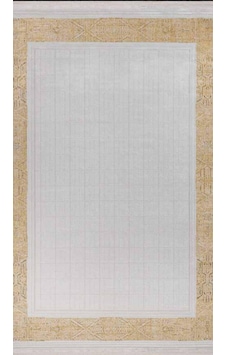 By Özer Halı Krem Renk Sarı Bordürlü Modern Stil Flora Halı Magnum 7064f Salon Halısı Çok Renkli By Özer Halı Krem Renk Sarı Bordürlü Modern Stil Flora Halı Magnum 7064f Salon Halısı Çok Renkli