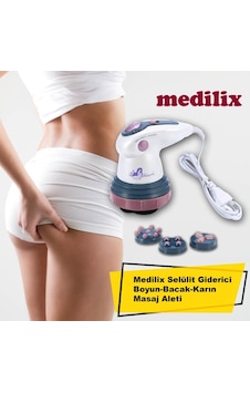 Medilix Selülit Masaj Aleti 4 Başlıklı Beyaz Medilix Selülit Masaj Aleti 4 Başlıklı Beyaz