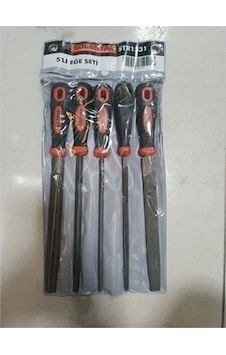 Solestar 5'li Üçgen Yuvarlak Kare Düz Yassı 30 CM Eğe Seti