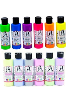 Akrilik Boya 12 Renk 22ml Neon-pastel Renkler Akrilik Boya 12 Renk 22ml Neon-pastel Renkler