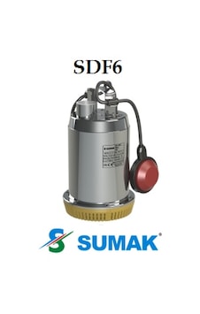 Sumak Sdf6 0.5 Hp 220V Paslanmaz Gövdeli Drenaj Dalgıç Pompa Sumak Sdf6 0.5 Hp 220V Paslanmaz Gövdeli Drenaj Dalgıç Pompa