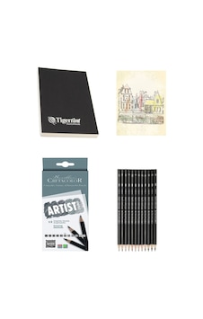 Tigertint Sketchbook Eskiz Defteri 100 Gr A5 80 Yp Cretacolor Dereceli Kalem Eskiz Çizim Seti 12'li Tigertint Sketchbook Eskiz Defteri 100 Gr A5 80 Yp Cretacolor Dereceli Kalem Eskiz Çizim Seti 12'li
