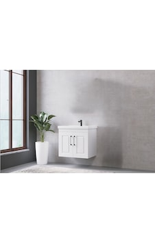 Denko Royal 65 Cm Beyaz Banyo Dolabı Alt Modül Lavabo