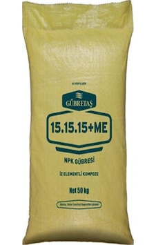 Gübretaş Süper Kompoze 15.15.15+Me Gübre 50 KG Harmanlanmış Iz E Gübretaş Süper Kompoze 15.15.15+Me Gübre 50 KG Harmanlanmış Iz E