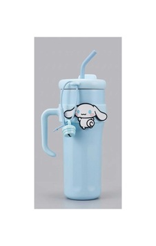 Cinnamoroll Karakter Figürlü Mavi Çelik Pipetli Termos Cinnamoroll Karakter Figürlü Mavi Çelik Pipetli Termos