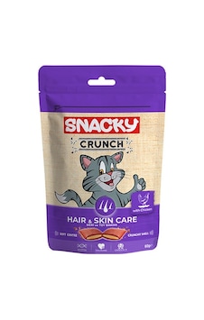 Snacky Crunch Deri ve Tüy Bakımı Tavuklu Kedi Ödülü 60 G Snacky Crunch Deri ve Tüy Bakımı Tavuklu Kedi Ödülü 60 G