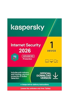 Kaspersky Internet Security/standard Win/mac/ios/and - 1 Cihaz 365 Gün Djjital Kod