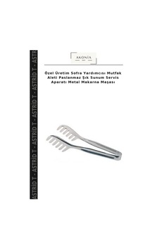Özel Üretim Sofra Yardımcısı Mutfak Aleti Paslanmaz Şık Sunum Servis Aparatı Metal Makarna Maşası Özel Üretim Sofra Yardımcısı Mutfak Aleti Paslanmaz Şık Sunum Servis Aparatı Metal Makarna Maşası