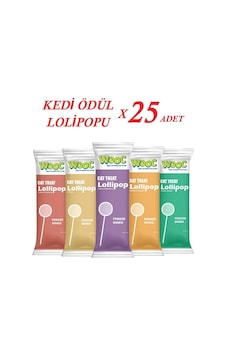 Wooc Lollipop Kedi Ödül Maması 1,4 Gr 25 Adet Wooc Lollipop Kedi Ödül Maması 1,4 Gr 25 Adet