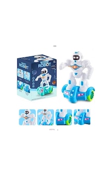 Scooterlı Akıllı Robot Sesli Işıklı Pilli