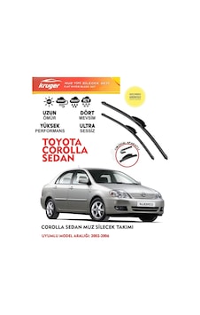 Toyota Corolla Silecek Silgi Silgeç Silgeç Silgi Takımı 2005 Model Araca Özel Aparat Toyota Corolla Silecek Silgi Silgeç Silgeç Silgi Takımı 2005 Model Araca Özel Aparat