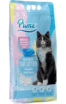 Prime Marsilya Sabunu Kokulu Topaklaşan Kalın Bentonit Kedi Kumu 5 L Prime Marsilya Sabunu Kokulu Topaklaşan Kalın Bentonit Kedi Kumu 5 L