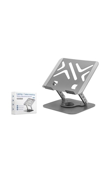 Derece Dönebilen Laptop Ve Tablet Standi Gri Derece Dönebilen Laptop Ve Tablet Standi Gri