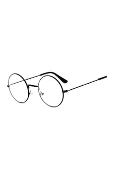 Şeffaf Camlı Retro Yuvarlak Harry Potter Siyah Gözlük Pra-1215832-6570 Siyah