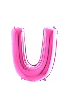 U Harf Folyo Balon Fuşya 100cm Pembe U Harf Folyo Balon Fuşya 100cm Pembe