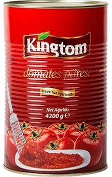 Kingtom Domates Püresi 4200 G Kingtom Domates Püresi 4200 G