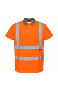 Reflektörlü Tişört Polo Yaka Turuncu Reflektörlü Tişört Polo Yaka Turuncu