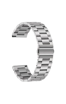 Samsung Galaxy Uyumlu Gear S2 İle  Kordon Ayarlanabilir Baklalı Metal Kordon