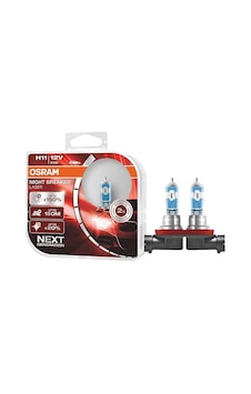 12v Ampul 55w H11 %150 Fazla Parlak Işık %20 Beyaz Işık Nl İkili Kutu Osram 64211nl-hcb