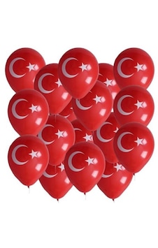 Bayraklı Balon 12inc 100 Parça Çok Renkli Bayraklı Balon 12inc 100 Parça Çok Renkli