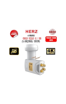 Herz Hr 904 Dört Çıkışlı Universal Lnb Full Hd 0.1Db Herz Hr 904 Dört Çıkışlı Universal Lnb Full Hd 0.1Db