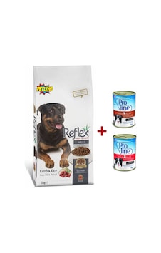 Reflex Kuzu Etli ve Prinçli Yetişkin Köpek Maması 15 KG + Proline Kuzu Etli Konserve Yetişkin Köpek Maması 2 x 415 G Reflex Kuzu Etli ve Prinçli Yetişkin Köpek Maması 15 KG + Proline Kuzu Etli Konserve Yetişkin Köpek Maması 2 x 415 G