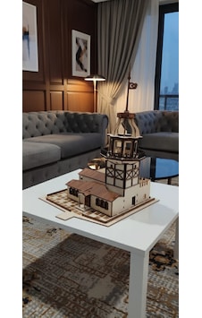 99 Parça 3d Ahşap Kız Kulesi Puzzle