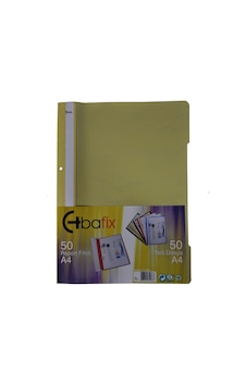 Bafix Telli Dosya Plastik Xl Sarı A4 - 50 Adetli Paket Bafix Telli Dosya Plastik Xl Sarı A4 - 50 Adetli Paket