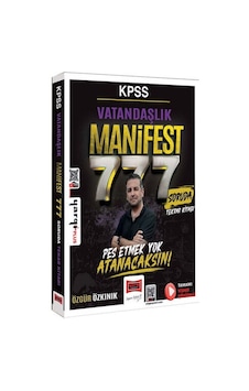 Yargı 2026 Kpss Vatandaşlık Manifest Serisi 777 Soruda Tamamı Video Çözümlü Tekrar Kitabı Yargı Yayınları Yargı 2026 Kpss Vatandaşlık Manifest Serisi 777 Soruda Tamamı Video Çözümlü Tekrar Kitabı Yargı Yayınları