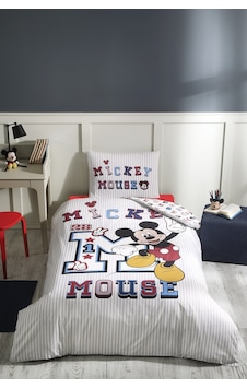Özdilek  Mickey Mouse College Tek Kişilik Disney Lisanslı Lastikli Fitted Çarşaf Çocuk Nevresim Takım