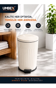 16 Lt Amortisörlü Krem Renk Yavaş Kapanır Çöp Kovası Banyo Ve Mutfaklarınızda Kullanıma Uygun İç Kovalı 16 Lt Amortisörlü Krem Renk Yavaş Kapanır Çöp Kovası Banyo Ve Mutfaklarınızda Kullanıma Uygun İç Kovalı