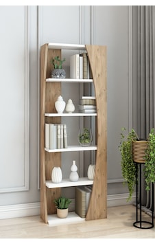 İskandinav Model 6 Raflı Kitaplık Dekoratif Salon Kitaplığı Ofis Kitaplığı Raf Beyaz Yan Atlantik Çam İskandinav Model 6 Raflı Kitaplık Dekoratif Salon Kitaplığı Ofis Kitaplığı Raf Beyaz Yan Atlantik Çam