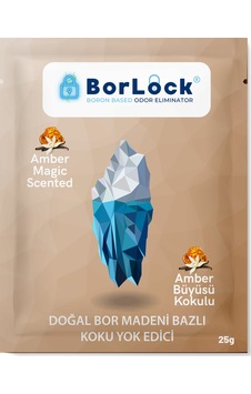Borlock Amber Büyüsü Kokulu Koku Giderici 15 x 25 G Borlock Amber Büyüsü Kokulu Koku Giderici 15 x 25 G