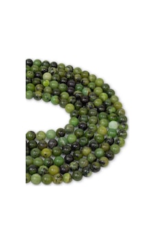 6 Mm Kanada Yeşim Taşı Dizi Altın