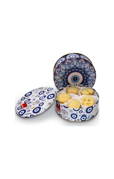 2'li Hediyelik Tanışma Paketi %27 Tereyağlı Kurabiye 180 Gr X 2 Özel Tasarım Beyaz Ve Mavi Nazar Boncuklu Hediyelik Teneke Kutu 2'li Hediyelik Tanışma Paketi %27 Tereyağlı Kurabiye 180 Gr X 2 Özel Tasarım Beyaz Ve Mavi Nazar Boncuklu Hediyelik Teneke Kutu