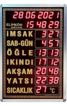 Elimkon Büyük Camii İmsakiye Altın Vakitmatik Kumanda Kontrol Elimkon Büyük Camii İmsakiye Altın Vakitmatik Kumanda Kontrol
