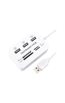 Powermaster 4 Slot Kart Okuyucu + 3 Port Usb 2.0 Çoklayıcı Powermaster 4 Slot Kart Okuyucu + 3 Port Usb 2.0 Çoklayıcı