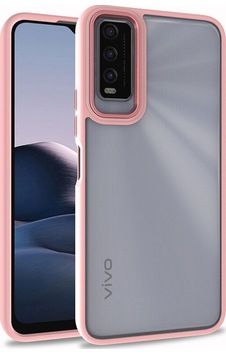 Vivo Y20 Kılıf Zore Flora Kapak Rose Gold Vivo Y20 Kılıf Zore Flora Kapak Rose Gold