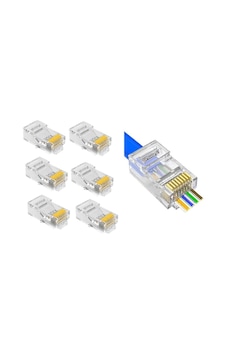 SpeedUF Yeni Nesil Delikli Cat5 Cat6 Jack 100 Adet SpeedUF Yeni Nesil Delikli Cat5 Cat6 Jack 100 Adet