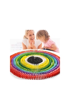 Ahşap Domino Taşları 100 Parça Renkli Eğitici Oyuncak Domino Ahşap Domino Taşları 100 Parça Renkli Eğitici Oyuncak Domino