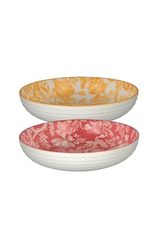 Aurea 2li Seramik Derin Tabak Set 22cm Çok Renkli Aurea 2li Seramik Derin Tabak Set 22cm Çok Renkli