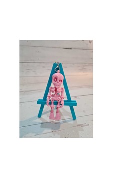 İskelet Anahtarlık Pembe İskelet Anahtarlık Pembe