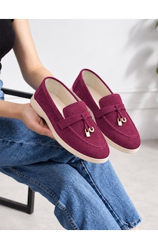 Dabab Shoes Lupy Kadın Bordo Süet Loafer Ayakkabı Gold Aksesuarlı Ortopedik Rahat Taban Casual Babet Dabab Shoes Lupy Kadın Bordo Süet Loafer Ayakkabı Gold Aksesuarlı Ortopedik Rahat Taban Casual Babet