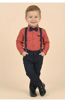 Mnk Baby & Kids Erkek Bebek Askı Papyon Gömlek Pantolon Takım M00785 Bordo Mnk Baby & Kids Erkek Bebek Askı Papyon Gömlek Pantolon Takım M00785 Bordo