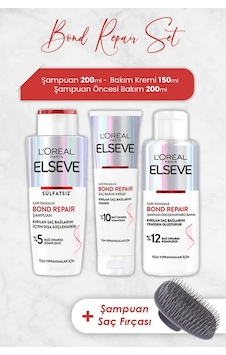 Elseve Bond Repair Saç Bakım Serisi Ve Şampuan Fırçası Elseve Bond Repair Saç Bakım Serisi Ve Şampuan Fırçası