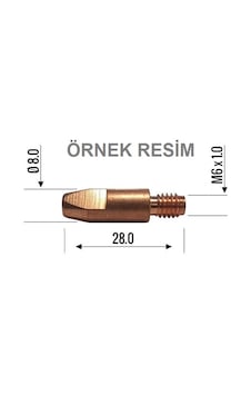 Magmaweld Kaynak Kontak Meme Ucu M6X0,8Mm - 20 Adet Magmaweld Kaynak Kontak Meme Ucu M6X0,8Mm - 20 Adet