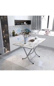 Dekoratif Katlanır Masa 70x120 Mutfak Masası Dekoratif Katlanır Masa 70x120 Mutfak Masası
