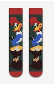 Bidigago Ağaçkakan Woody Desenli Unisex Çorap Renkli