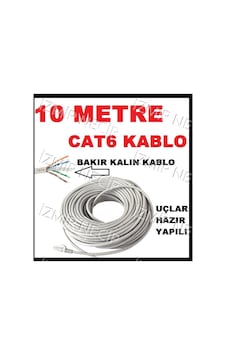 Ncpline İzmirnecip 10 Metre Cat6 Cat 6 Internet Ağ Kablosu Ethernet Lan Pc Modem Ncpline İzmirnecip 10 Metre Cat6 Cat 6 Internet Ağ Kablosu Ethernet Lan Pc Modem